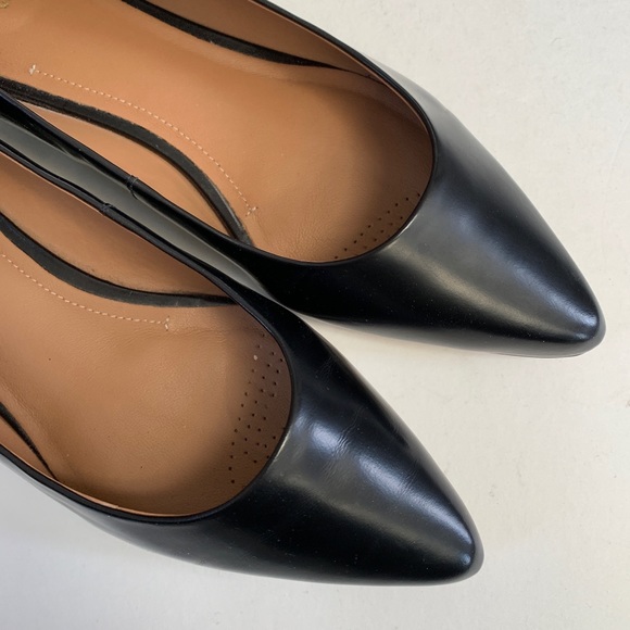 Clarks Abby pointed leather flats Sz 9.5 - Picture 4 of 8